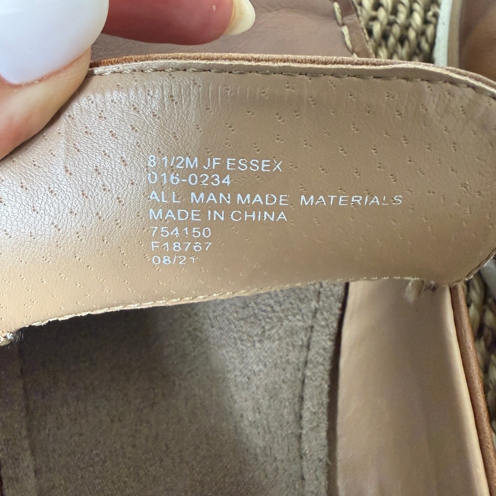 J. Ferrar JF Essex Loafers Mens 8.5M Cognac Brown Slip On Memory Foam Casual - Picture 6 of 9